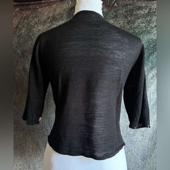 Sequined Embroidered Cottagecore Boho Sweater - Picture 4 of 5